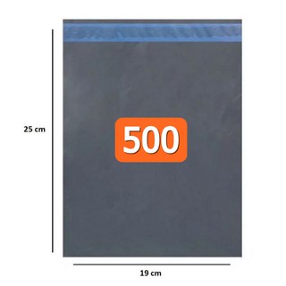 500 Envelopes 19x25 cm de segurança, Plastico reciclado, Embalagem, Envelope Correio Cinza, Saco, Saquinho com Lacre Envio Imediato