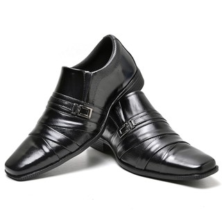 kit 2 pares sapato social masculino de couro legitimo + carteira de couro (6)