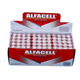 Pilha alfacell 40 unidades AAA palito (1)