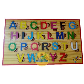 Alfabeto divertido de Madeira Brinquedo Educativo e Pedagógico