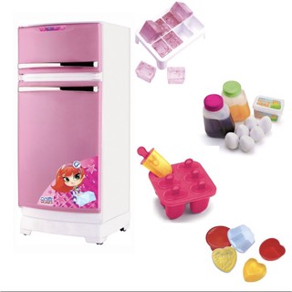 Geladeira Infantil com Acessórios Rosa Magic Toys 8051P