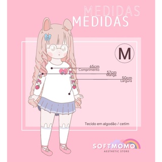 Blusa de manga comprida My Melody Sanrio Kawaii Soft Mymelody (6)