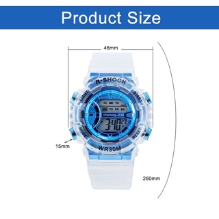 Moda Casal Relógio Do Esporte Das Mulheres Transparente Strap LED Digital Homens Eletrônico Reloj Mujer Relogio Feminino (4)