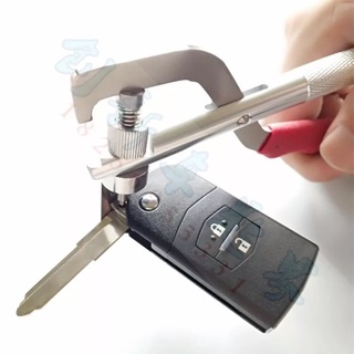 Braçadeira de chave dobrável com pino de divisão de chave de carro, alicate de desmontagem, ferramenta para remoção de chave de flip, ferramenta de fixação de chave de carro