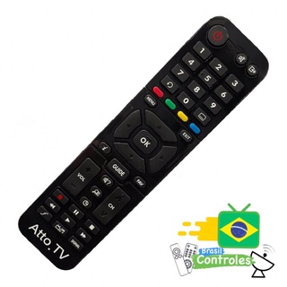 Controle Remoto para Receptor Atto Tv / Atto Pixel Premium 4K / Atto FluxON / Atto Net X - 9120