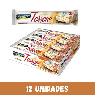 Torrone Com Amendoim Montevérgine - 12 Unidades 90g =1,08kg