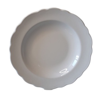 Pratos de jantar ceramica prato fundo pequeno arredondado 21,0cm -1 unidade (1)
