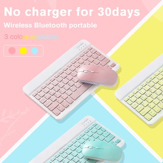 Sem Fio Bluetooth Teclado Mouse Set Leve Portátil Para Laptop Ipad Telefone E Classe Online (1)