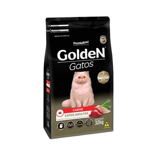 Ração Golden Gatos Carne Adultos 3Kg