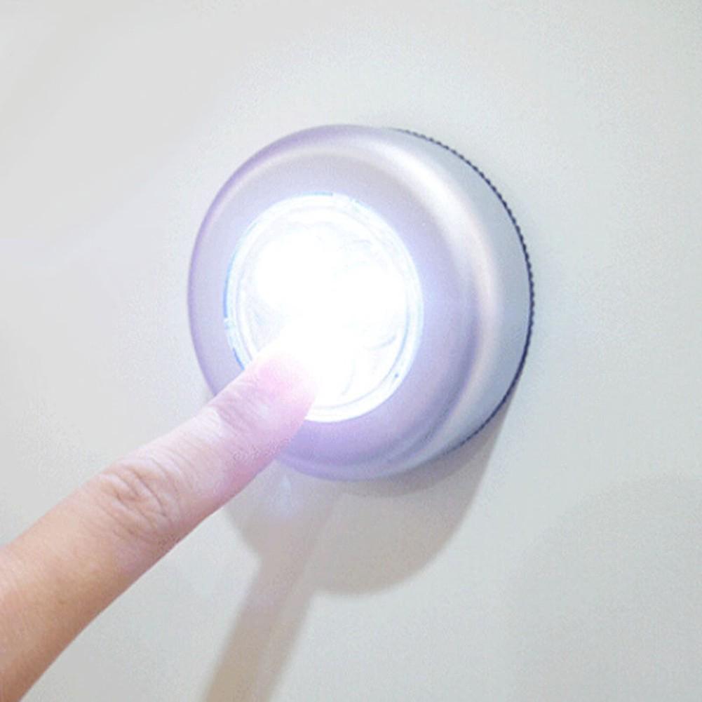 Lâmpada sem Fio com 3 LEDs para Armário/Cozinha/Luz Noturna