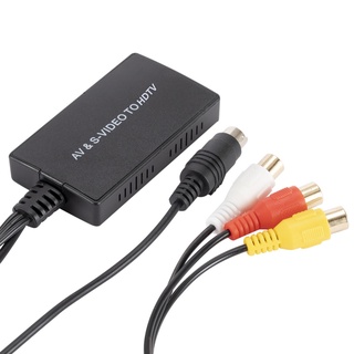Svideo Adaptador Conversor Plug And Play RCA Para HDMI-compatible (5)