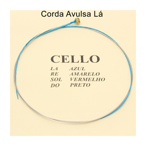 Corda La Avulsa Violoncelo Cello 4/4 Mauro Calixto Tradicional 1º Corda