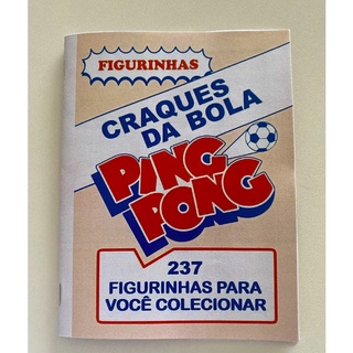 Álbum Figurinhas Craques Da Bola Ping Pong 1983 reprodução fiel tamanho ofício