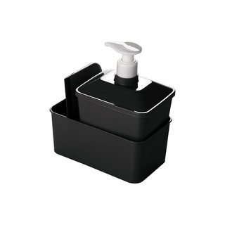 Kit Porta Detergente e Rodinho Preto + rodinho reto Plasútil - Livre de BPA - Atóxico (3)