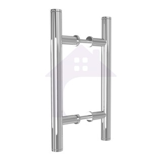 Puxador tubular Para Porta Madeira ou Vidro ou Pivotante 30 cm Alumínio (1)