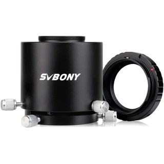 SVBONY SV123 Adaptador de câmera para luneta com adaptador de anel T para Canon/Nikon Adapta-se à ocular O.D 49mm a 58mm (1)