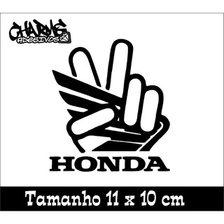 adesivo mão da Honda Para moto