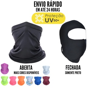 Balaclava Bandana Tubular Touca Ninja Multifuncional Proteção UV50+