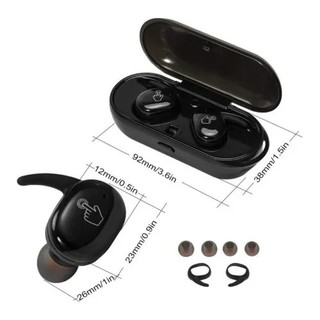 Fone de ouvido sem fio Y30 TWS Bluetooth 5.0 Touch com Case de Carregamento, Eaporte e Lazer - Envio imediato (2)