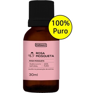Óleo de Rosa Mosqueta 100% Puro 30ML Farmax (P/ Manchas e Estrias) - Produto Original