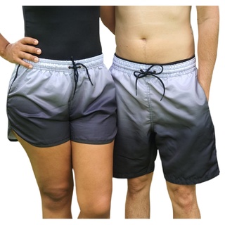 kit casal conjunto mozão namorados shorts de praia vista se combinando