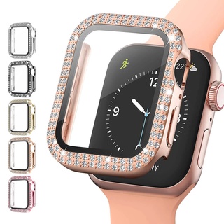 Apple Watch 7 Diamante De Proteção Caso/PC Duro Bumper Capa À Prova De Choque Compatível Com A Relógio Série 7 41mm 45mm