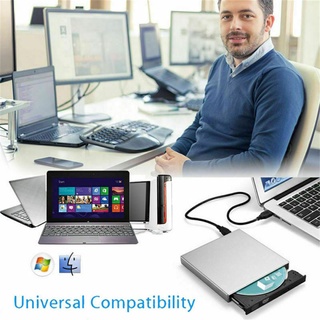 Usb Universal Externo Usb Dvd-Rom Cd-Rom Unidade Queimador Escritor Para Pc Portátil Mac (7)
