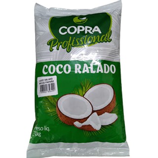 Coco Ralado Médio Linha Profissional Copra de 1kg