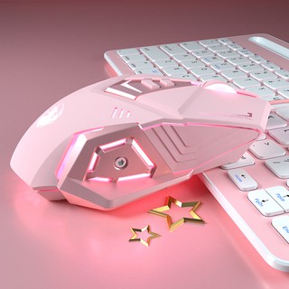 Mouse Gamer Sem Fio Recarregável bluetooth Rosa Silencioso LED Usb Mause Para Desktop Laptop Computador (1)