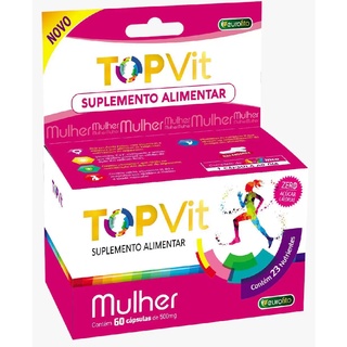 Suplemento Top Vit Mulher Zero Acucar 60cps 500mg