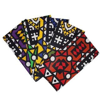 Samakaka diversas cores - 100% algodão - Tecido africano por metro (a partir de meio metro)