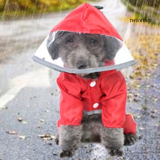 Tb + Capa De Chuva Com Capuz 4 Camadas À Prova D 'Água Para Animais De Estimação / Cães / Gatos (5)