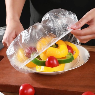 Reutilizáveis sacos de plástico alimentos capa elástica estiramento ajustável (5)