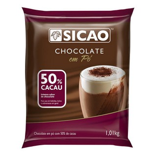 Chocolate Em Pó 50% Cacau 1kg - Sicao