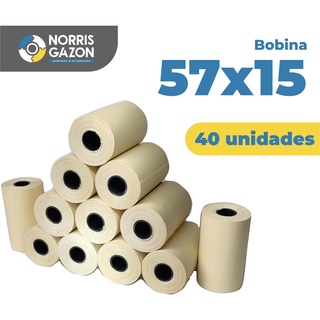 Bobina Térmica 57x15 caixa com 40 rolos