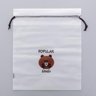 Bolsa Porta Objetos / Maquiagem Anti Poeira com Cordão / Desenho de Urso para Viagem (6)