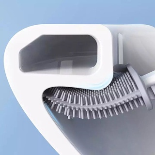 Escova Sanitária Lavatina Quadrada Silicone Limpar Vaso Privada Com Adesivo Para Parede Banheiro Toalete (8)