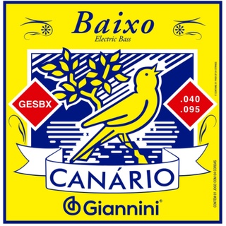 Encordoamento para Baixo 4 cordas Giannini Canario GESBX