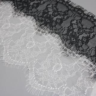(3 meters/lot) 140mm White Black lace fabric Webbing Clothing Accessories lace material Handmade (6)