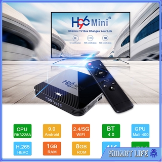 Tv Box Media Player Android 9 0 H96 Mini H8 Rk3228A 2 4g / 5g Wifi
