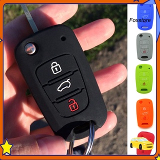 【fs】3 Buttons Silicone Key Cover Case for Hyundai Accent Elantra Sonata i20 i30 IX35