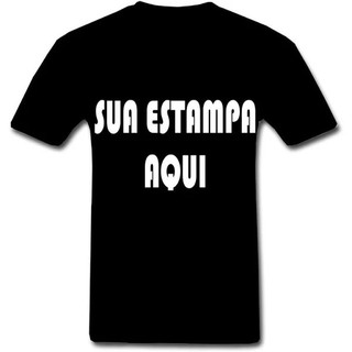 Camisa PRETA Personalizada com sua Estampa, Foto, Frase ,tema,Logo de empresa e etc