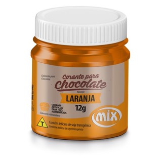Corante para chocolate Laranja 12 gr Mix