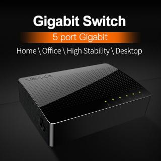 SG105 Mini Switch Gigabit De Desktop Fast 5-Port Ethernet De Rede Hub LAN-Preto (1)