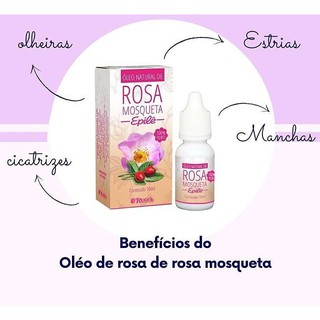 Óleo Natural Rosa Mosqueta Epilê 100% Puro 10ml Rugol