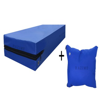 KIT Capa de Colchão Solteiro Impermeável + 1 Capa para Travesseiro 50 x 70 cm - Azul