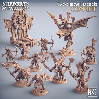 Miniaturas Goldmaw Lizards - RPG Dungeons and Dragons