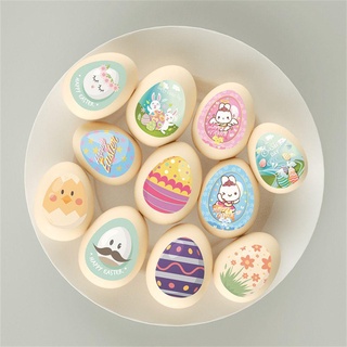 ORIGINALSTORE1 500pcs/roll Kids Gift Easter Party Egg Rabbit Gift Bag Cute Label Sticker Happy Easter Stickers (7)