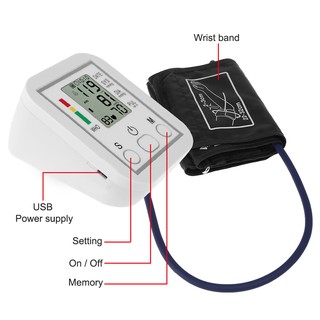 Blood Pressure Monitor Portable & Household Arm Band Type Sphygmomanometer LCD Display (4)