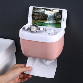 Practical Convenient Toilet Tissue Box Perforated Waterproof Roll Paper Household Toilet Paper Rack (1)